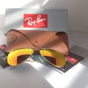 RAY-BAN 112/69 AVIATOR ORANGE FLASH, 58MM